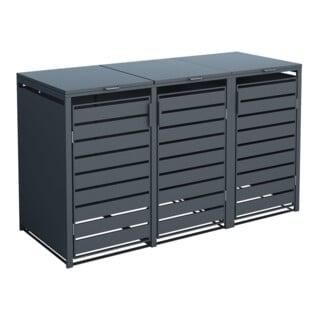 Westmann Mülltonnenbox Kubus 3x240 L 80 x 200 x 116cm