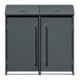 Westmann Mülltonnenbox Moderna 2 2x240 L 83 x 139 x 135 cm