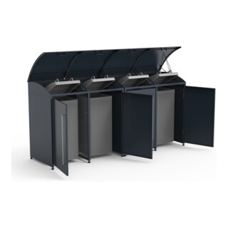 Westmann Mülltonnenbox Moderna 4 4x240 L 83 x 278 x 135 cm