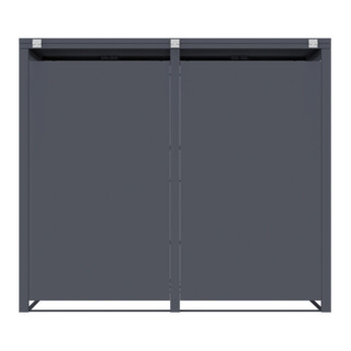 Westmann Mülltonnenbox Pedura 2 2x240L voetpedaal antraciet 80 x 132 x 116 cm