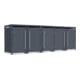 Westmann Mülltonnenbox Pedura 5 5x240L mit Fußpedal Anthrazit