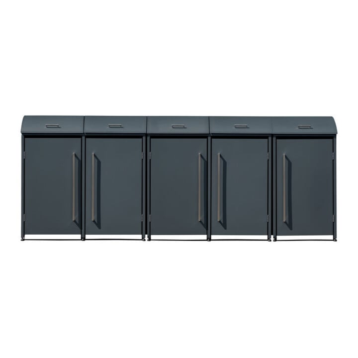 Westmann Mülltonnenbox Moderna 5 5x240 L 83 × 350 × 135 cm