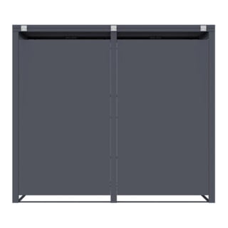 Westmann Mülltonnenbox Pedura 2 2x240L avec pédale anthracite 80 × 132 × 116 cm
