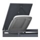 Westmann Mülltonnenbox Pedura 3 3x240L avec pédale Anthracite 80 × 199 × 116 cm