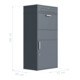 Westmann Paketbox Pavo 45 x 72 x 128cm Anthrazit