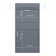 Westmann Paketbox Pedro 37 x 50 x 112 cm