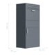 Westmann Pakketbox Pavo 45 x 72 x 128 cm Antraciet