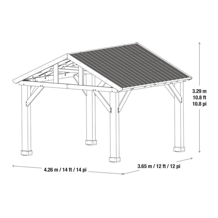 Westmann Pavillon Yukon 1412 426,7 x 365,7 x 330,18 cm