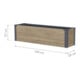 Westmann Pflanzkasten Talus M Holzoptik 25 x 100 x 27cm