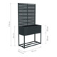 Westmann Plantenbak met klimhulp Dekora 4 Antraciet 42,5 x 90 x 174 cm
