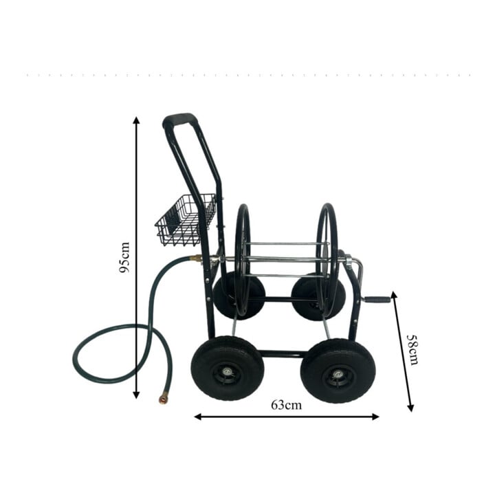 Westmann Schlauchwagen Rota 58 x 63 x 95cm schwarz