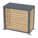Westmann Verkleidung Wärmepumpe Boxa S Anthrazit Holzoptik 56 x 100 x 97cm