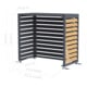 Westmann Verkleidung Wärmepumpe Boxa S Anthrazit Holzoptik 56 x 100 x 97cm
