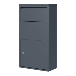 Westmann Vrijstaande brievenbus met pakketbox Pollux antraciet 22 x 44 x 82 cm