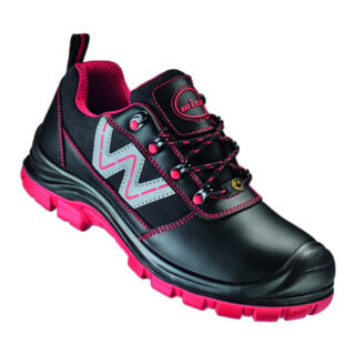 WICA Halbschuh BELLUNO Schwarz/rot, S3 SR ESD Gr. 44