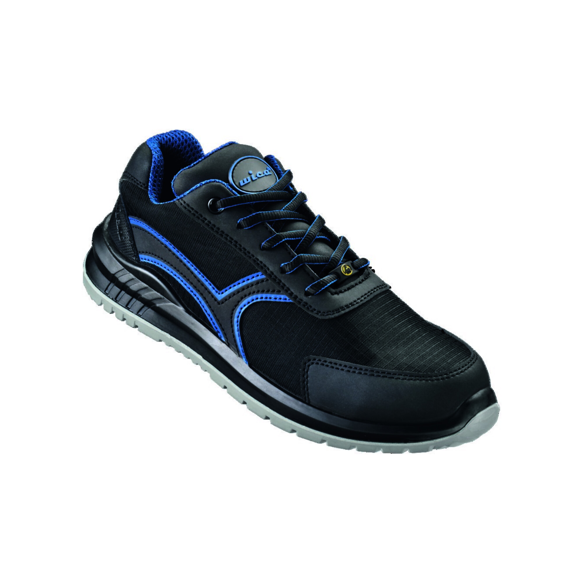 WICA Halbschuh GOEHREN NUOVO Schwarz/blau, S1P SR ESD Gr. 45 ; Feldtmann