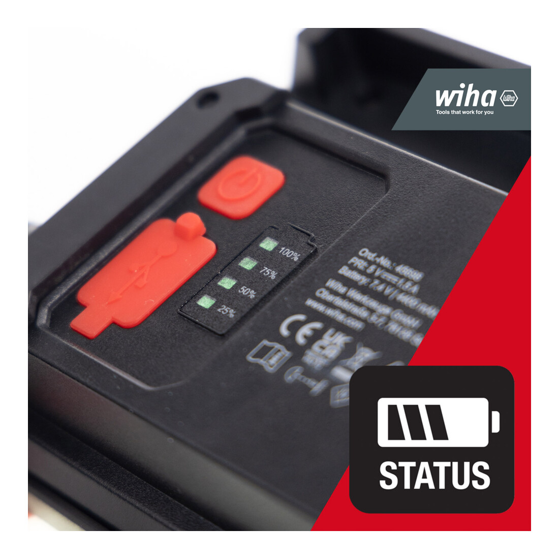 Wiha Accubouwlamp 30W, 3.000 lm (45698)