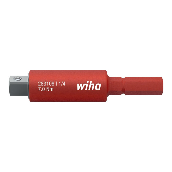Wiha Adaptateur slimVario électrique pour clé à douille 1/4 pouce 6 mm