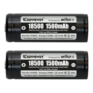 Wiha Batterie di ricambio 18500 Li-Ion 2pz. in confezione