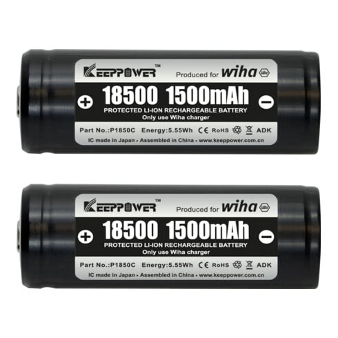 Wiha Batterie di ricambio 18500 Li-Ion 2pz. in confezione