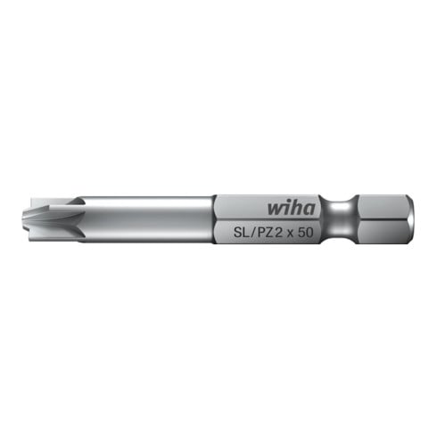 Wiha Bit Professional PlusMinus/Pozidriv 1/4" SL/PZ1 x 50mm
