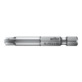 Wiha Bit Professional PlusMinus/Pozidriv 1/4" SL/PZ2 x 50 mm