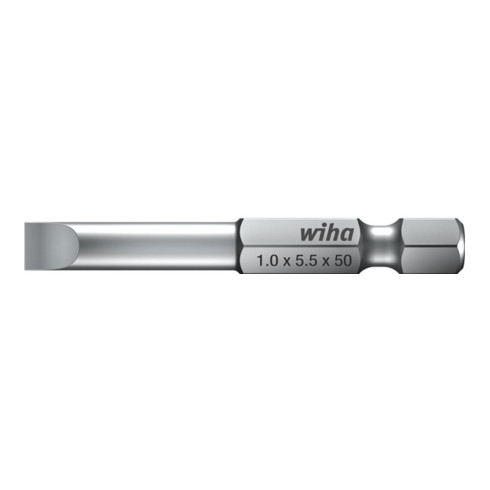 Wiha Bit Professional Sleuf 1/4" 5,5 x 50 mm Snijkantdikte 1 mm