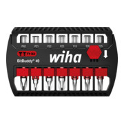 Wiha Bit Set BitBuddy 7-tlg. I TY-Bit 49 mm I PH, PZ, TORX 1/4" E6,3 I Zubehör für Schraubanwendungen I Impact- und Schlagschraubergeeignet (42116)