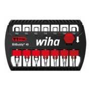 Wiha Bit Set BitBuddy 7-tlg. I TY-Bit 49 mm I PH, PZ, TX 1/4" E6,3 I Zubehör für Schraubanwendungen I Impact- und Schlagschraubergeeignet (42117)