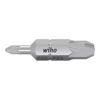 Wiha Bit Set Doppelbit Pozidriv 10-tlg. in Box PZ0, PZ3 Bit 30 mm