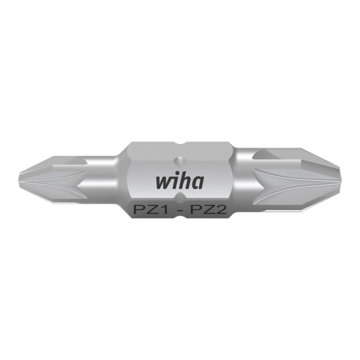Wiha Bit Set Doppelbit Pozidriv 10-tlg. in Box PZ1, PZ2 Bit 30 mm