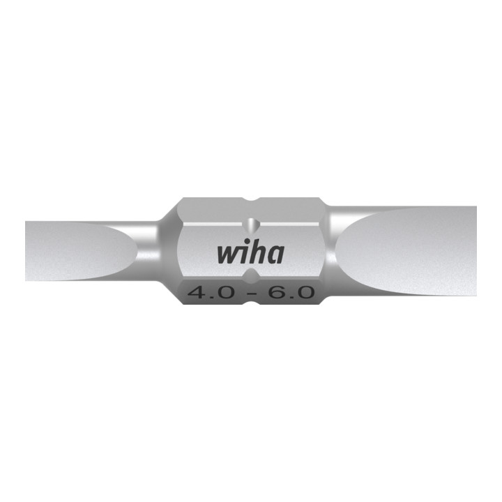 Wiha Bit Set Doppelbit Schlitz 10-tlg. in Box Schlitz 4, 6 mm Bit 30 mm