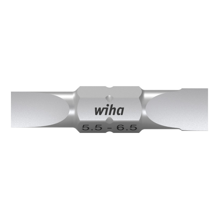 Wiha Bit Set Doppelbit Schlitz 10-tlg. in Box Schlitz 5,5, 6,5 mm Bit 30 mm