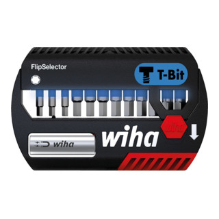 Wiha Bit Set FlipSelector T-Bit 25 mm Sechskant 13-tlg. 1/4"