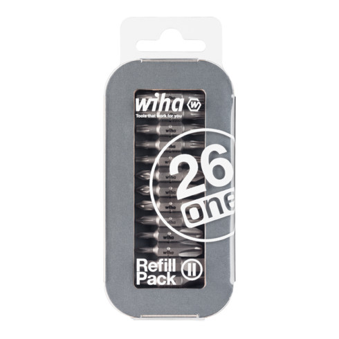 Wiha Bit Set LiftUp 26one® Refill Pack 2 gemischt 13-tlg. in Blister
