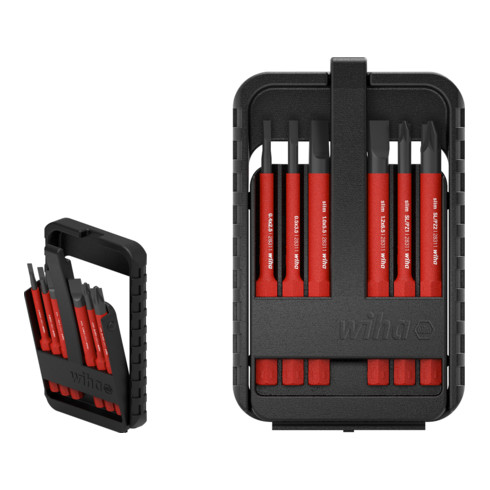 Wiha Bit Set slimBit electric TORX® 6-tlg. I inkl. slimBit-Box I flexibel, kompakt, mobil I VDE geprüft (43153)