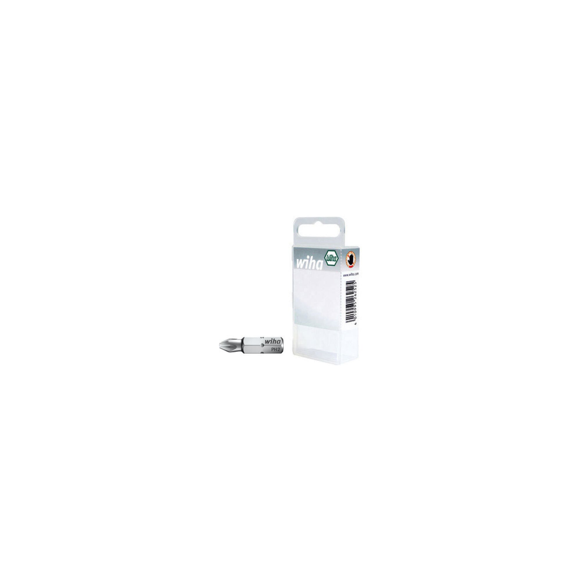 Wiha Bit Set Standard 25 mm Phillips (PH2) 3-tlg. 1/4" in Box