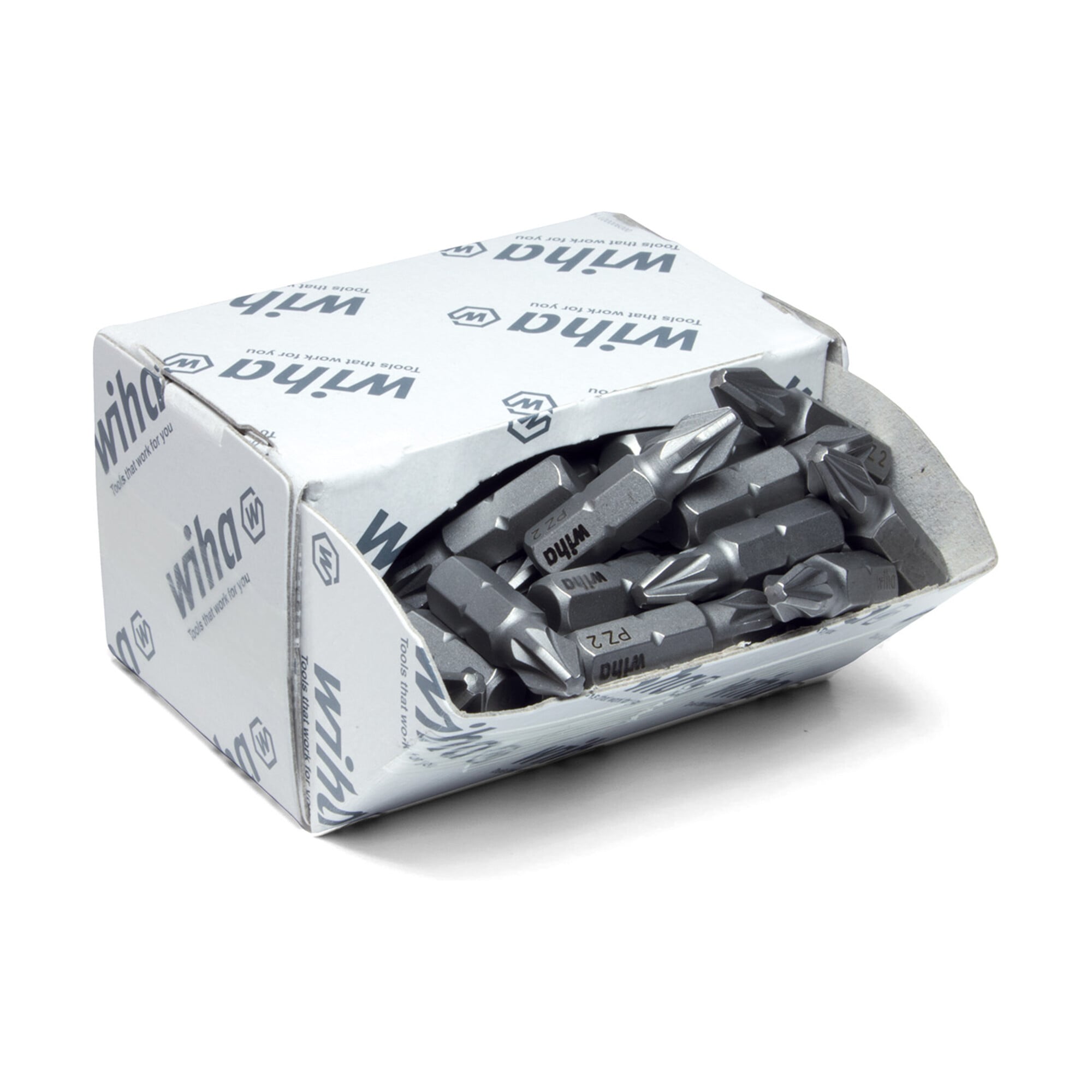 Wiha Bit Set Standard 25 mm Phillips (PH3) 50-tlg. 1/4" in Großpackung