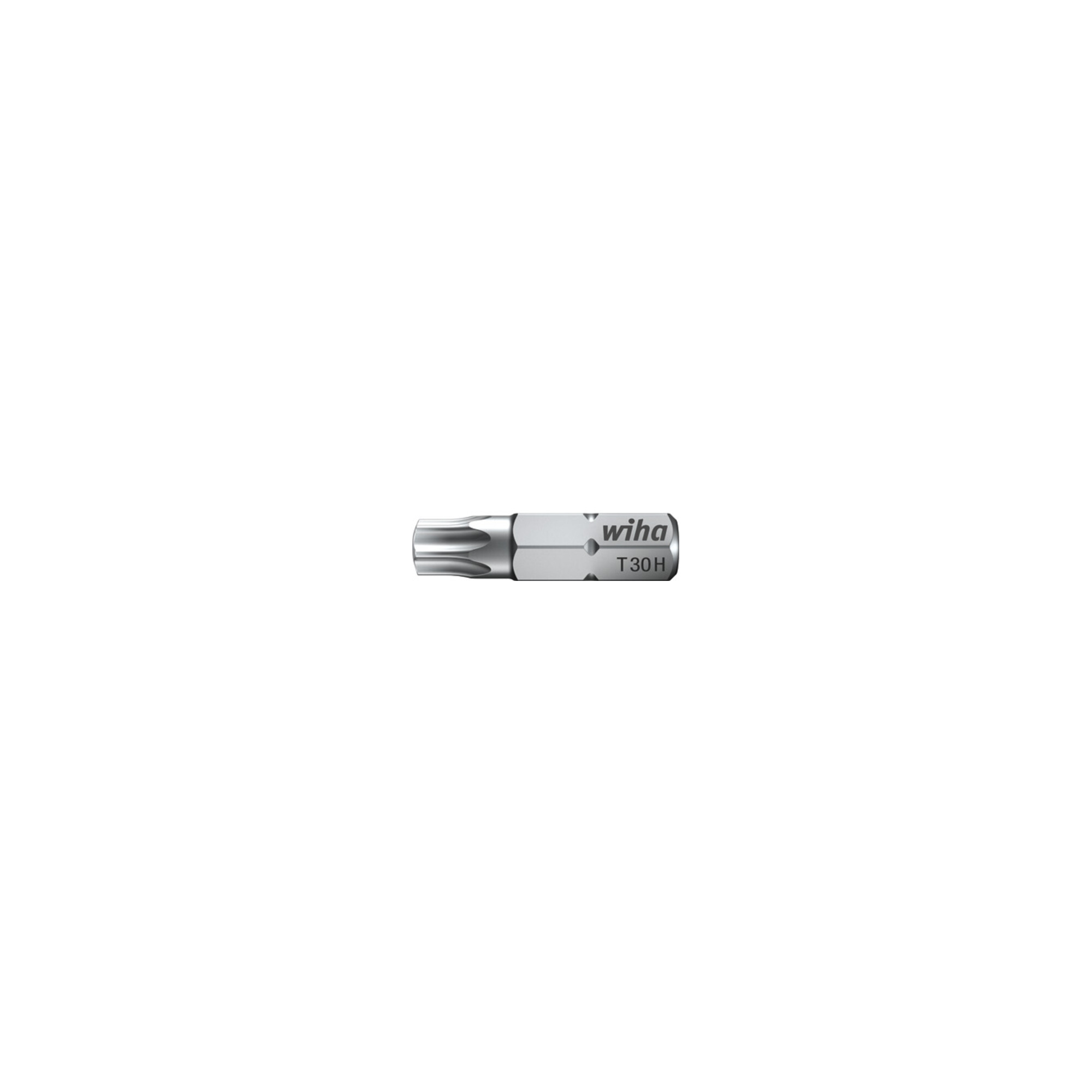 Wiha Bit Set Standard 25 mm TX Tamper Resistant (mit Bohrung) T15H 2-tlg. 1/4" in Box
