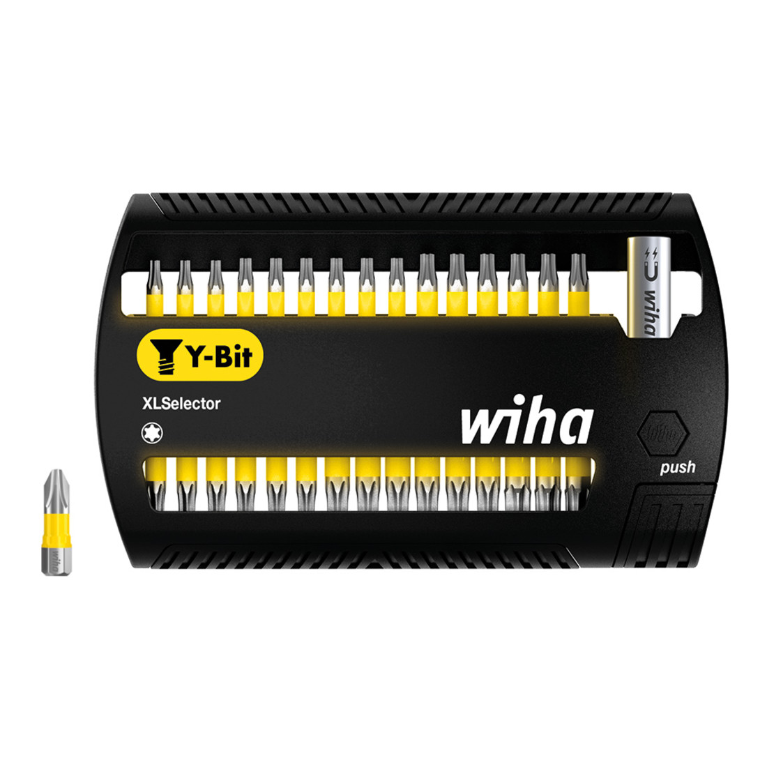 Wiha Bit Set XLSelector Y-Bit 31-tlg. I 25 mm TORX 1/4" C6,3 I magnetischer Bithalter I Impact- & Schlagschrauber geeignet (41833)
