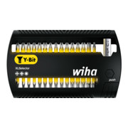 Wiha Bit Set XLSelector Y-Bit 31-tlg. I 25 mm I PH, PZ, TX 1/4" C6,3 I magnetischer Bithalter I Verschrauben von Schrauben in Y-Form (41832)
