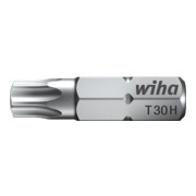 Wiha bit standaard 25 mm TORX® Tamper Resistant (met gat) 1/4" T27H