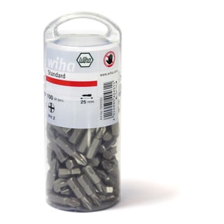 Wiha Bit Standard 25mm Phillips (PH2) 100pz. 1/4" in bulk pack