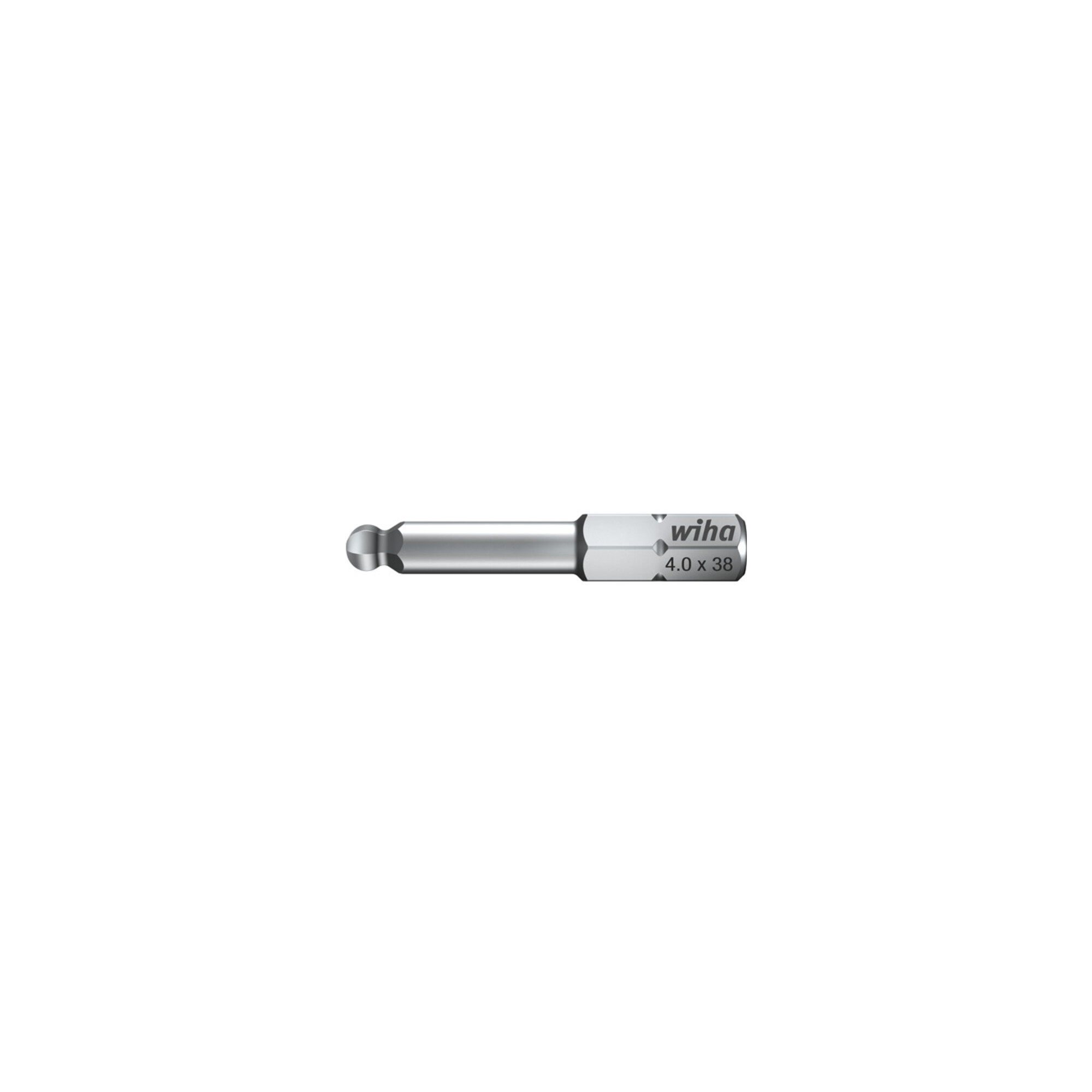 Wiha Bit Standard Sechskant-Kugelkopf 1/4" 3,0 x 38 mm