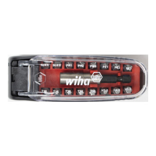 Wiha bitset CroCo gemengd 1/4" 17 dlg. in doos (35565)