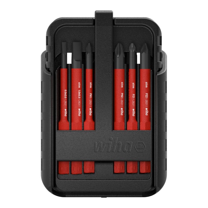 Wiha bitset slimBit electric TX, TX PLUS 12 dlg. in slimBit-doos