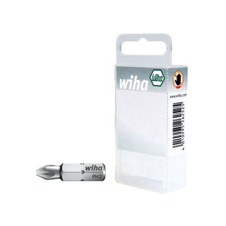 Wiha bitset standaard 25 mm Phillips (PH3) 3-delig. 1/4" in doos