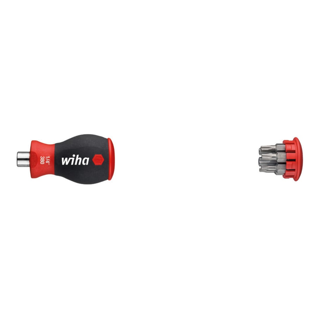 Wiha Cacciavite con caricatore di bit TX magnetico con 6 punte, Stubby, 1/4"