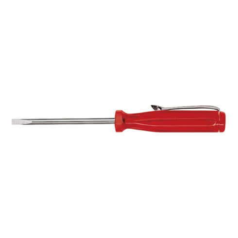 Wiha cacciavite piccolo trasparente-rosso, con clip 3,0mm x 80mm