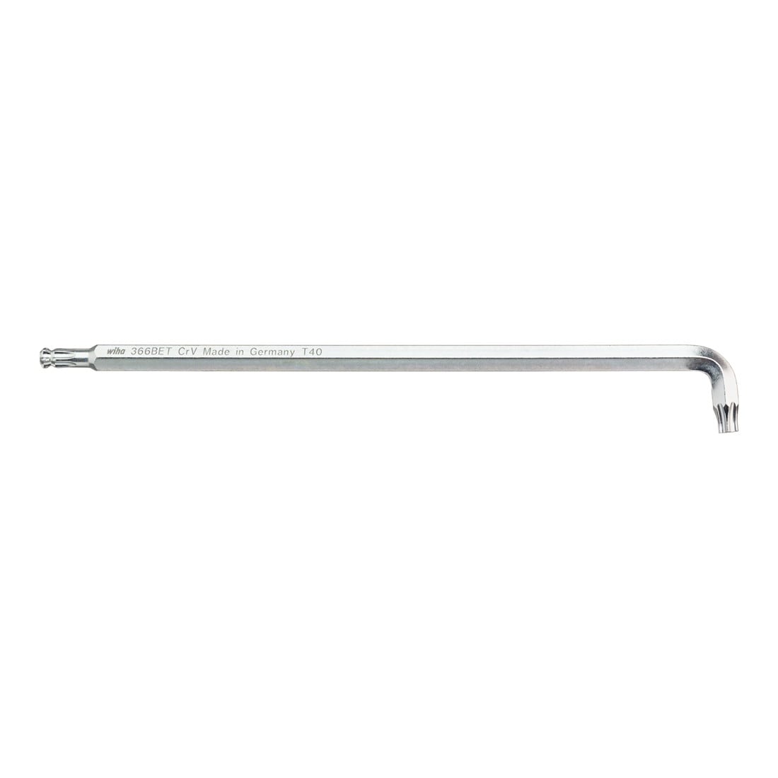 Wiha Chiave maschio TX a sfera con gambo corto, argento titanio T9 x 111mm, 11,8mm